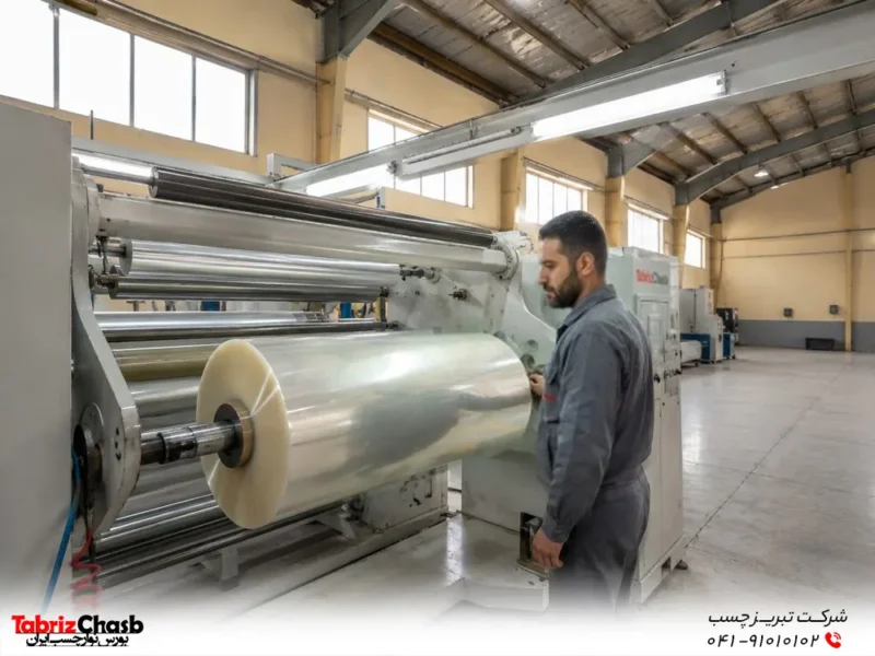 دستگاه و کارخانه تولی چسب پهن تبریز چسب